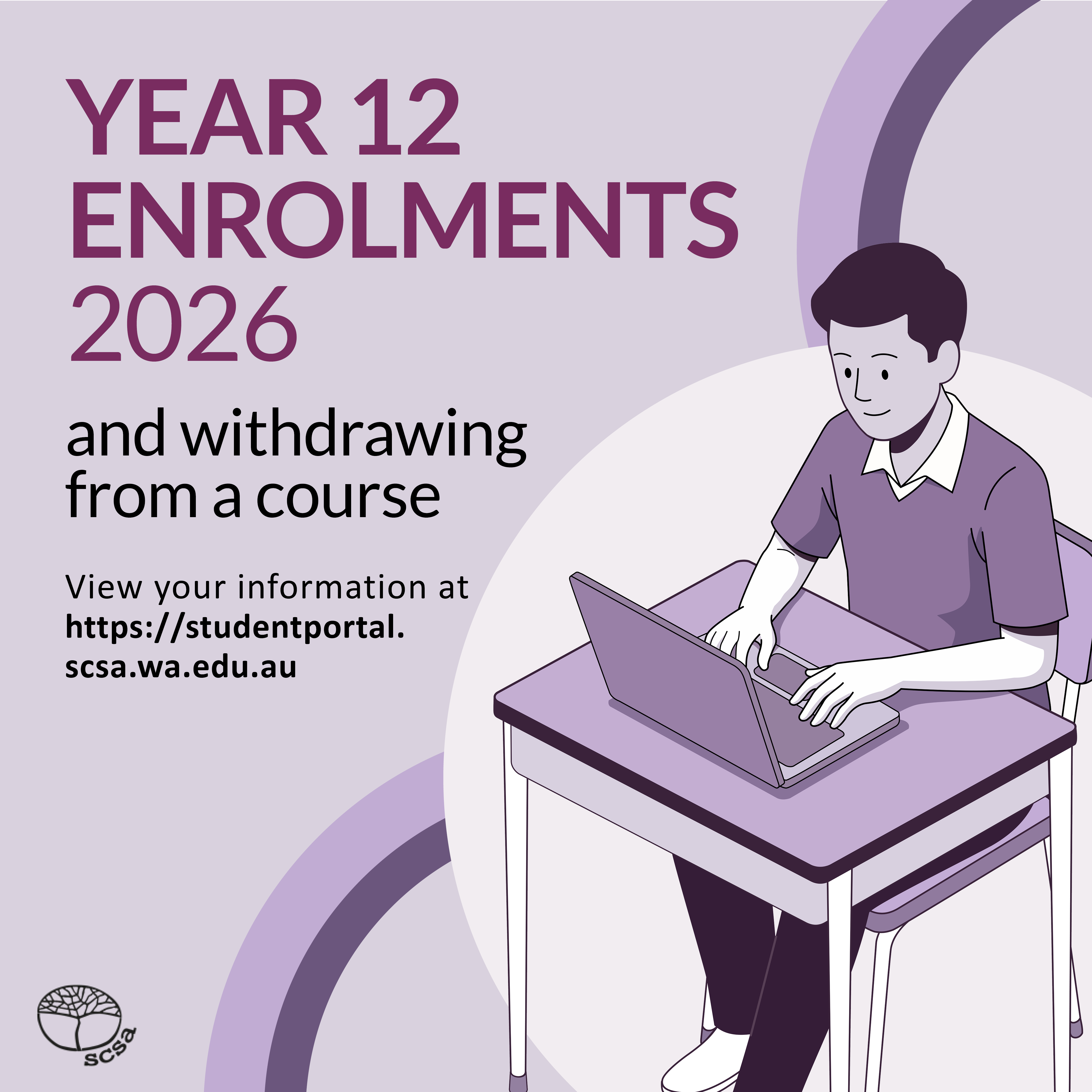 Image of student using computer.